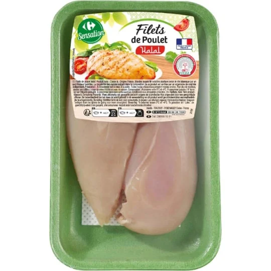 Filets de poulet halal