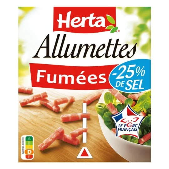 Allumettes fumées sel réduit