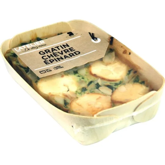 Plat cuisiné Gratin chèvre épinard
