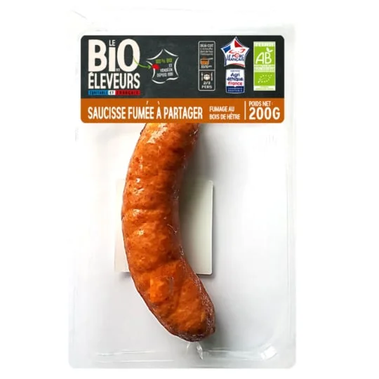 Saucisse fumé à partager Bio