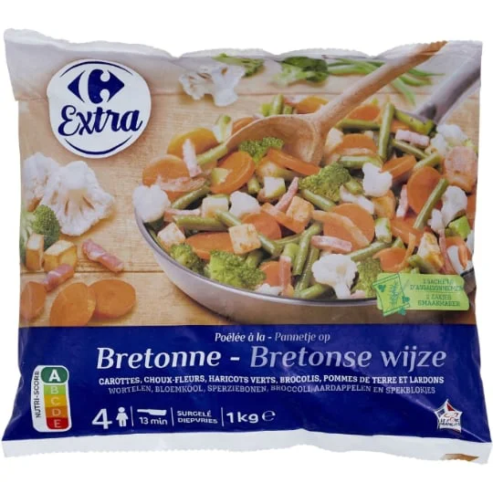 Légumes cuisinés poêlée à la bretonne