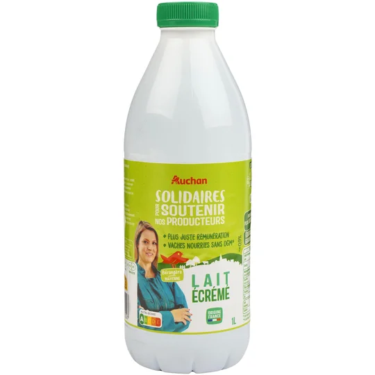 Lait écrémé UHT responsable