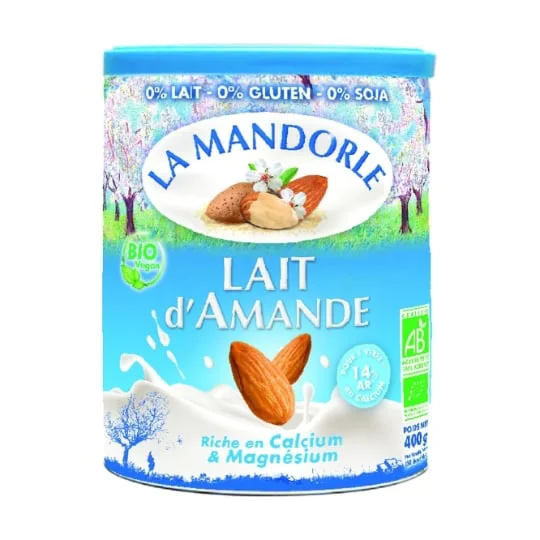 Lait D'amande "fleur D'amande" Bio 400 G De Poudre