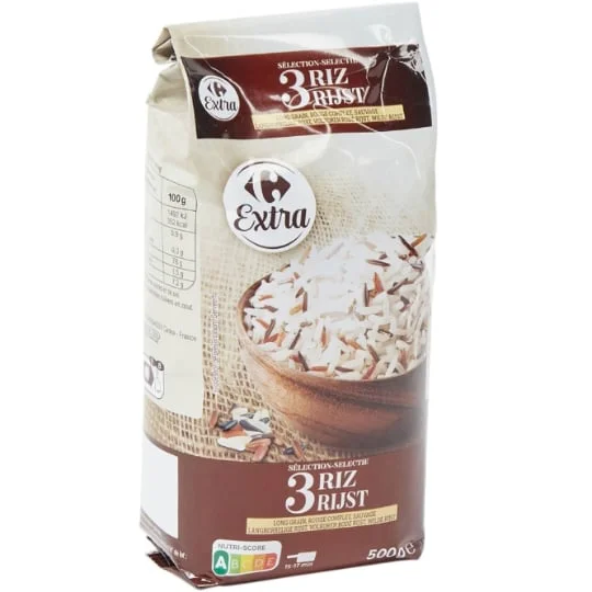 Riz long grain, rouge complet, sauvage