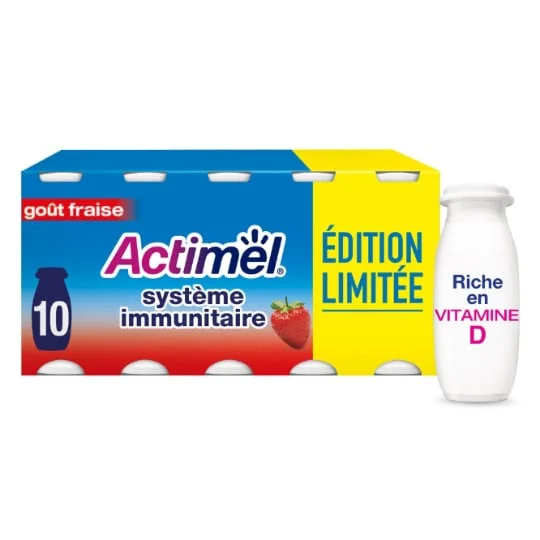 Yaourt à boire fraise
