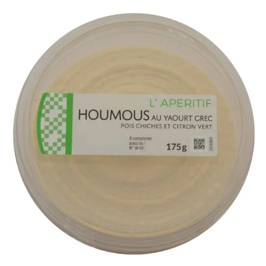 Houmous au yaourt grec pois chiches et citron vert