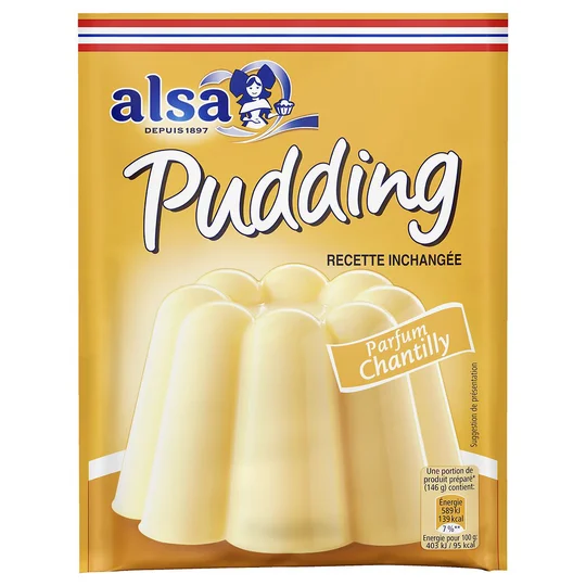 Pudding parfum chantilly