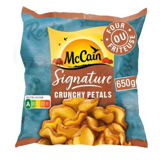 Pommes de terre crunchy petals