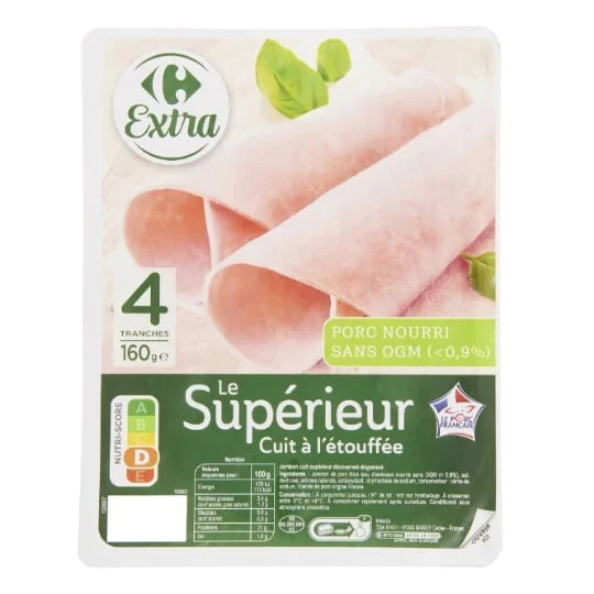 Jambon Le Supérieur cuit à l'étouffée