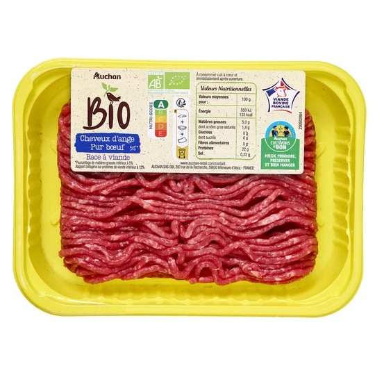 Haché Vrac Pur BOeuf 5% MG bio