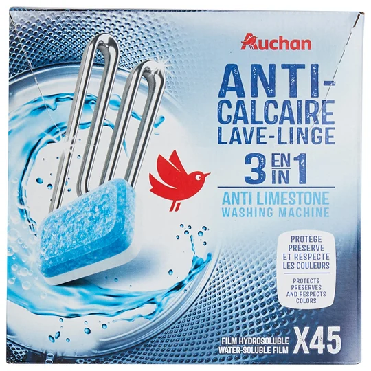 Tablette anticalcaire pour lave-linge