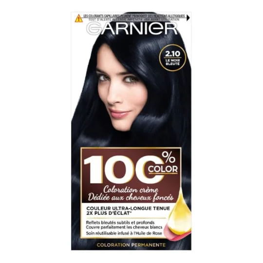 Coloration Cheveux Permanente 2.10 Le Noir Bleuté 100%
