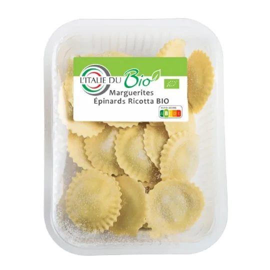 Pâtes fraîches Bio Marguerites épinards ricotta