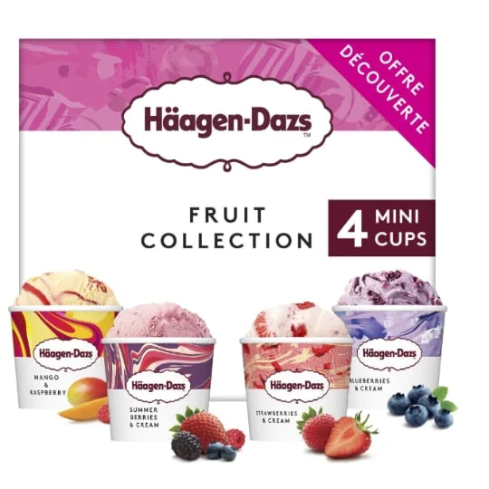 Minicup Fruit Collection x4