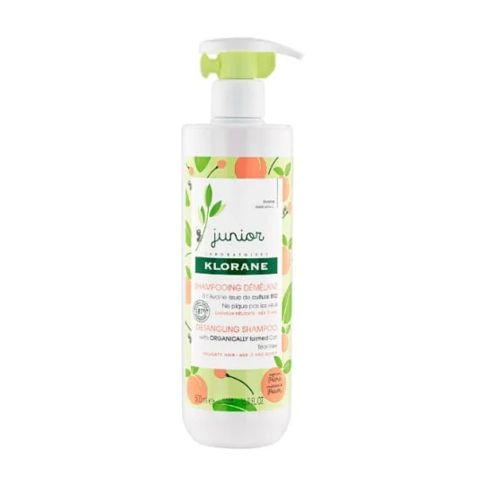 Junior Shampoing Démêlant à l’Avoine BIO Parfum Pêche