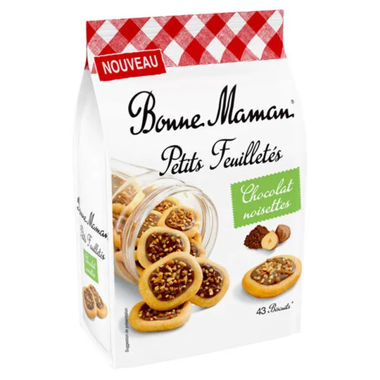 Petits feuilletés chocolat noisettes