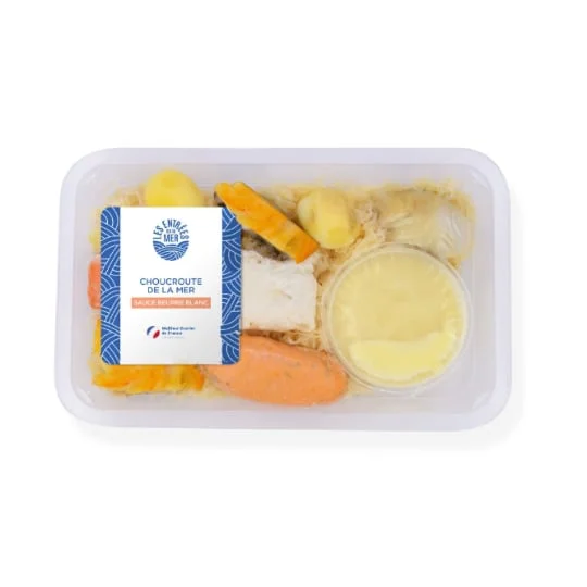 Choucroute de la mer et sa sauce au beurre blanc