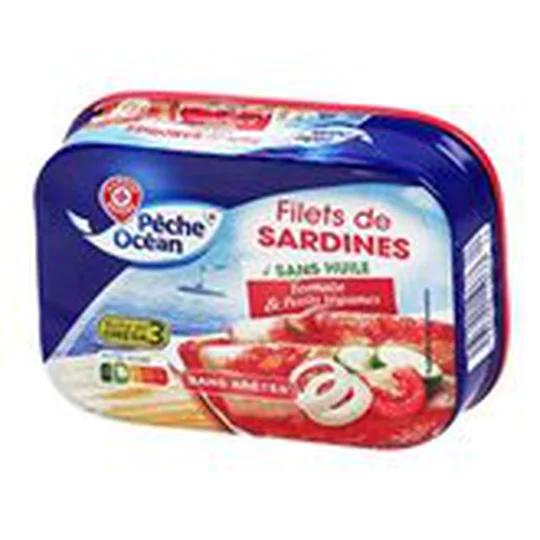 Filets sardines Tomate légumes Sans arête
