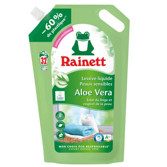 Lessive Liquide Peaux sensibles Aloe Vera