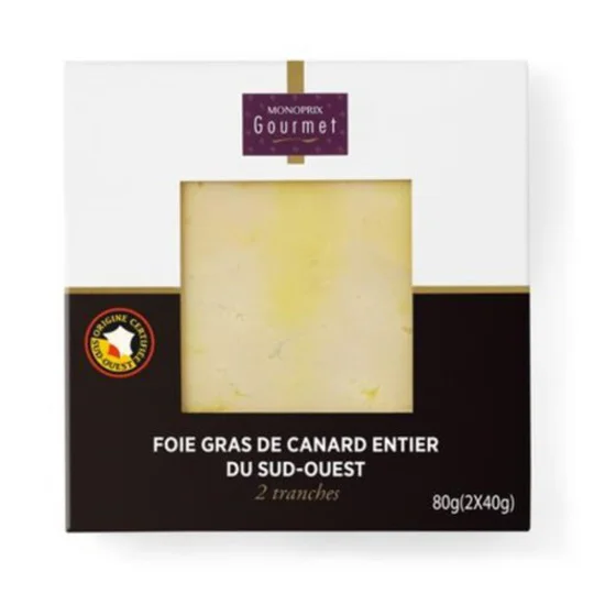 Foie Gras De Canard Entier Du Sud-Ouest Igp