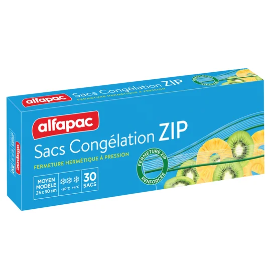 Sacs de congélation zip Renforcé - x30