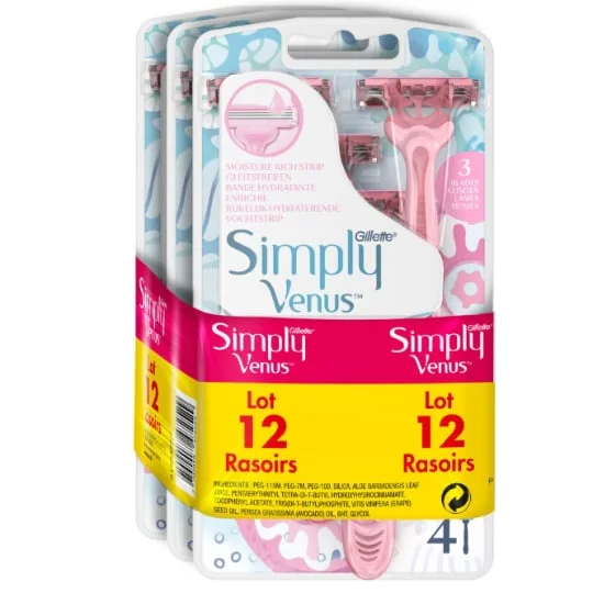 Rasoir jetable rose simply