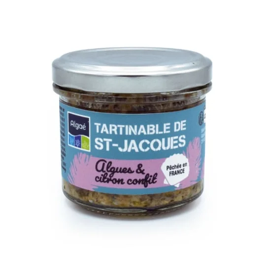 Tartinable de saint jacques algues et citron confit