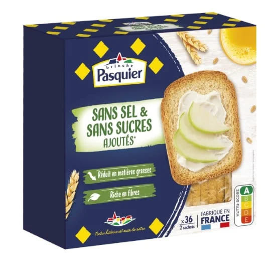 Biscottes sans sel, sans sucres ajoutés