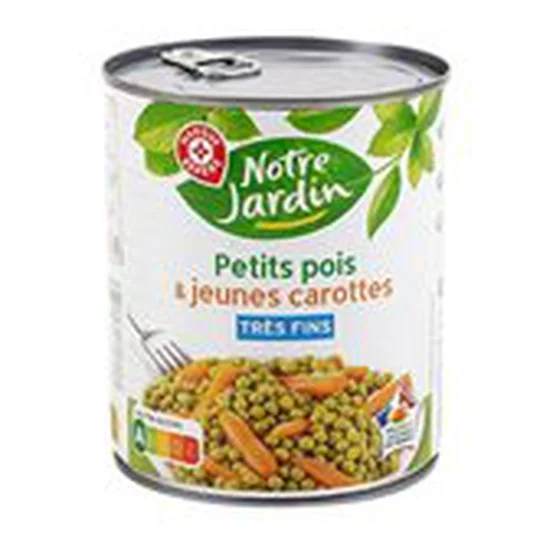 Petits pois carottes Très fins -A l'étuvée