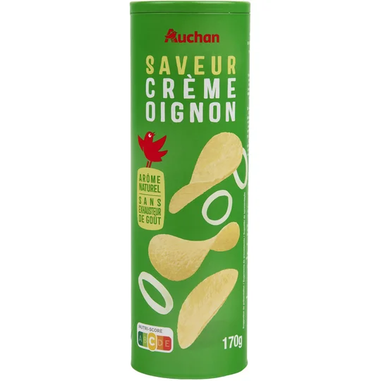 Chips tuiles saveur crème oignon