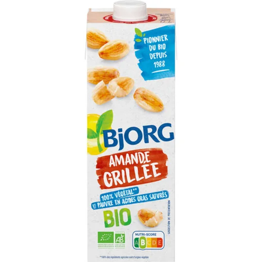 Lait d'amande grillée bio