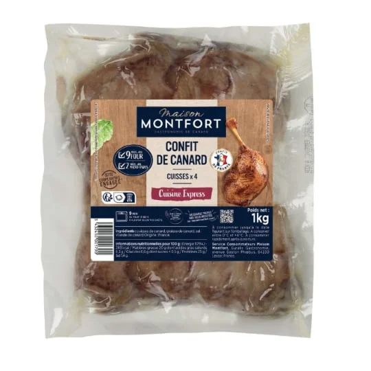 Confit 4 cuisses de canard