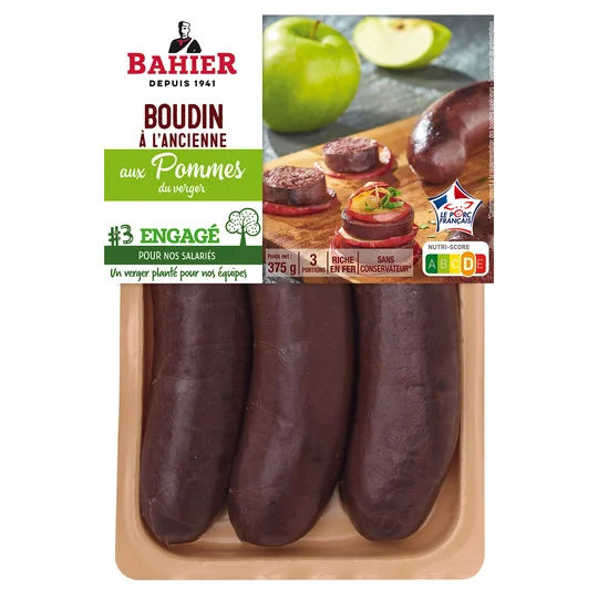 Boudins noirs aux pommes