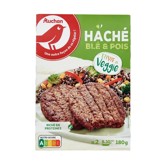 Veggie hachés blé et pois