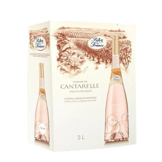 Vin Rosé Provence Corse AOP Coteaux Varois en Provence Domaine de Cantarelle "Reflets de France"