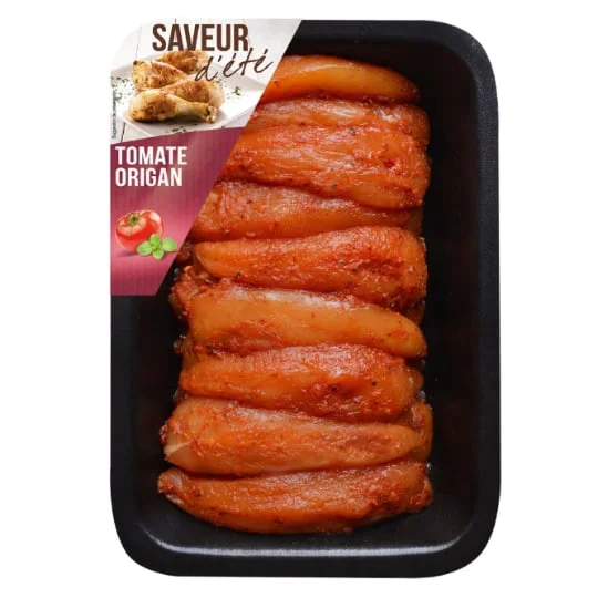 Aiguillette de poulet tomate origan