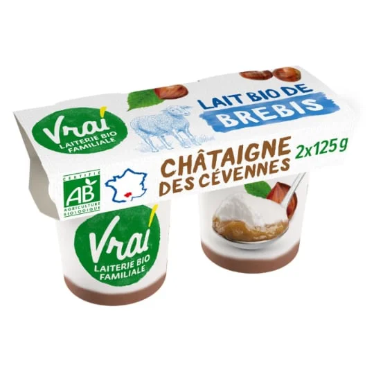 Yaourt de brebis châtaigne Bio