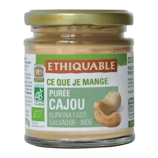 Purée de cajou Burkina Faso & Inde Bio
