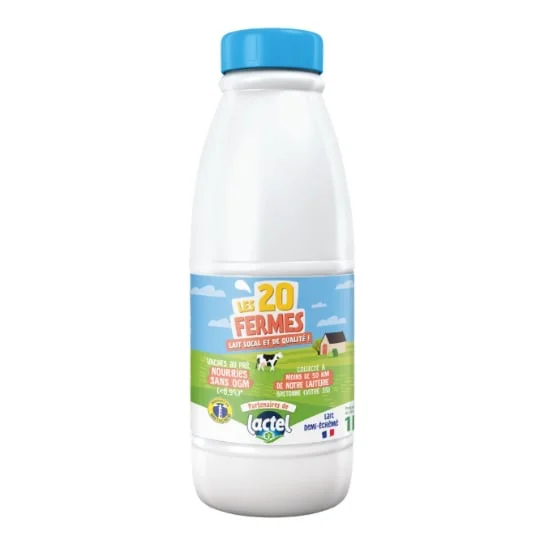 Lait demi-écrémé Filière UHT