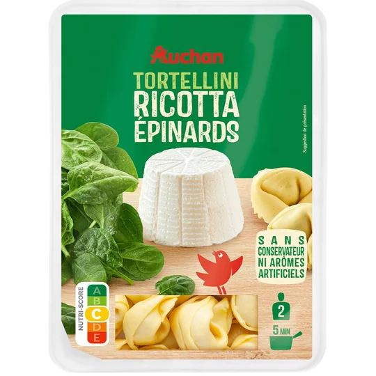 Tortellini ricotta épinards