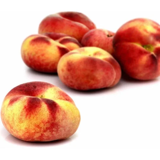 Pêches plates chair blanche