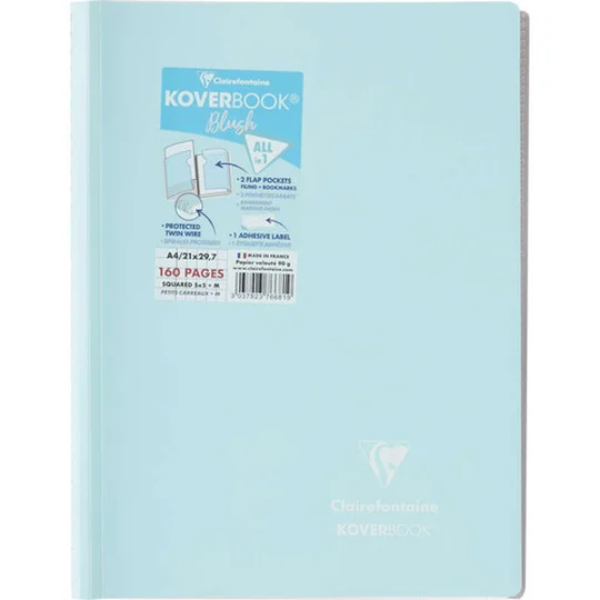 Clairefontaine Cahier Koverbook Blush - A4 160 Pages Couleur Aléatoire