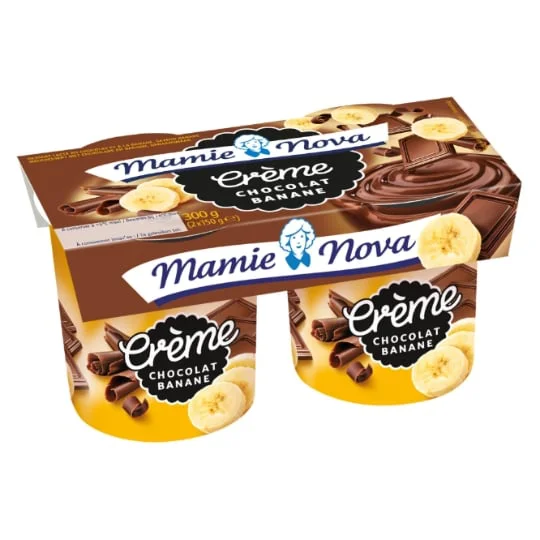 Crème dessert chocolat banane