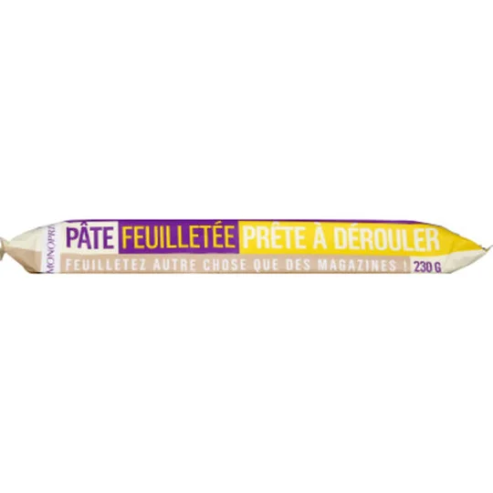 Pâte feuilletée prête à dérouler