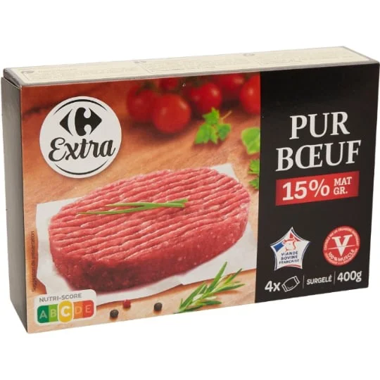 Steaks haché pur boeuf