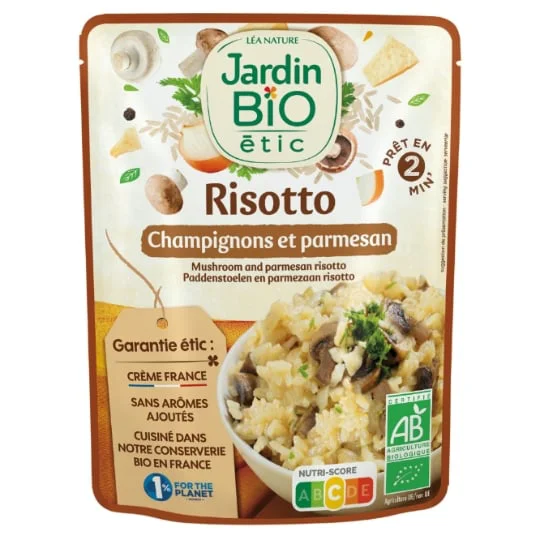 Plat cuisiné Risotto Bio Champignons Parmesan