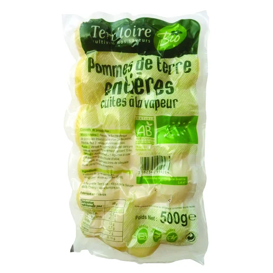 Pommes de terre entières cuites à la vapeur BIO