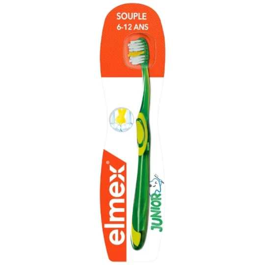 Brosse à dents junior 6-12 ans souple