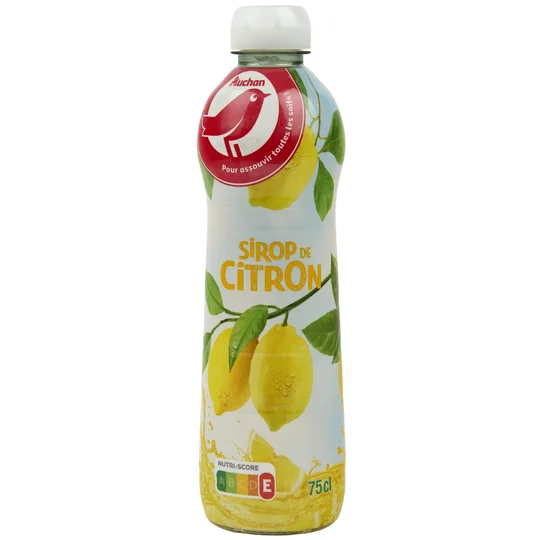 Sirop de citron bidon métal