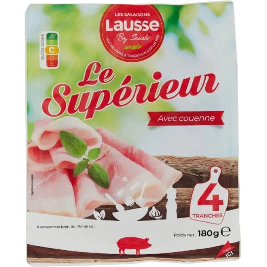 Jambon supérieur avec couenne